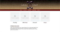 Desktop Screenshot of calvaryufwbc.org